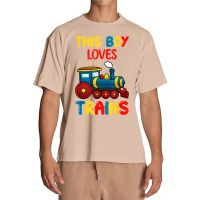 This Boy Loves Trains Locomotives And Wagon! Kid Boys Train T Shirt Urban Heavy T-shirt | Artistshot