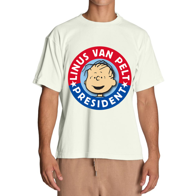 Peanuts Linus Van Pelt For President Urban Heavy T-shirt | Artistshot