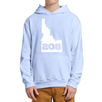 Area Code 208 Boise Idaho Home State Urban Pullover Hoodie | Artistshot