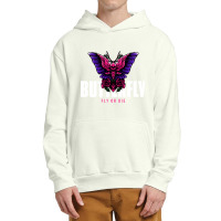 Butterfly Fly Or Die, Butterfly Fly Or Die Vintage, Butterfly Fly Or D Urban Pullover Hoodie | Artistshot