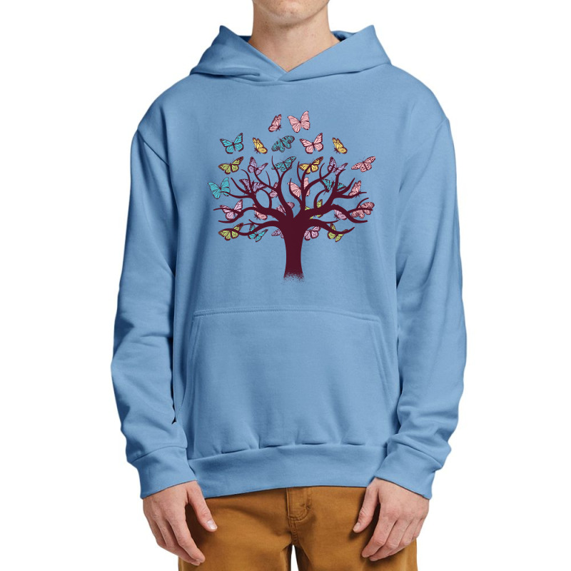 Butterfly Tree Design, Butterfly Tree Beautiful, Butterfly Tree, Beaut Urban Pullover Hoodie by SHOPTTTTR5 | Artistshot