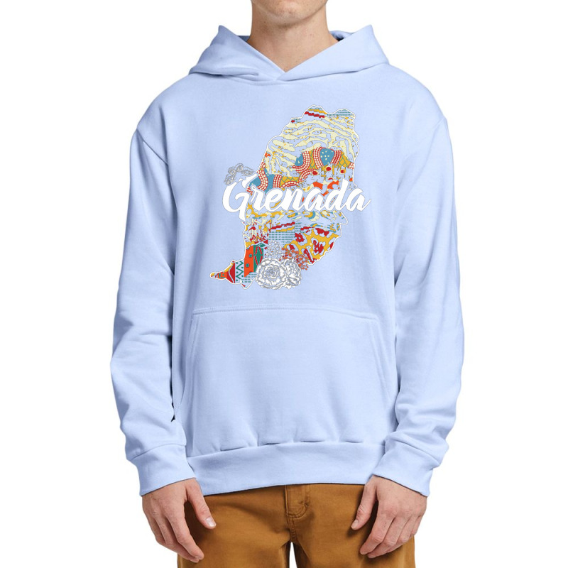 Grenada Map For Dark Urban Pullover Hoodie | Artistshot