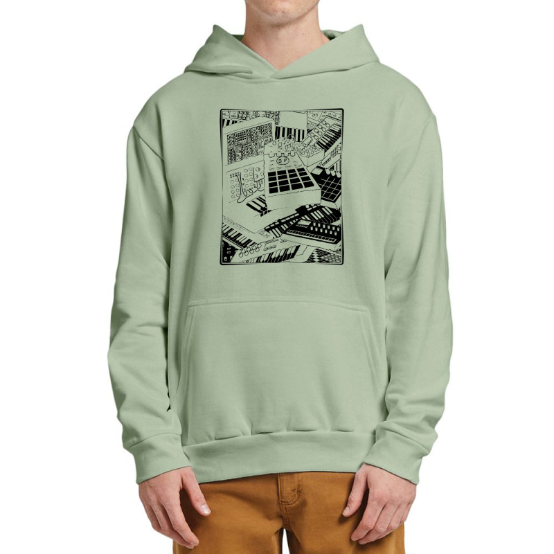 Synthesizer Art For Electronic Musician Urban Pullover Hoodie | Artistshot