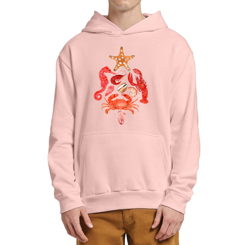 Crustaceancore Christmas, Crab Lobster, Crustaceancore Vintage, Ocean  Urban Pullover Hoodie | Artistshot