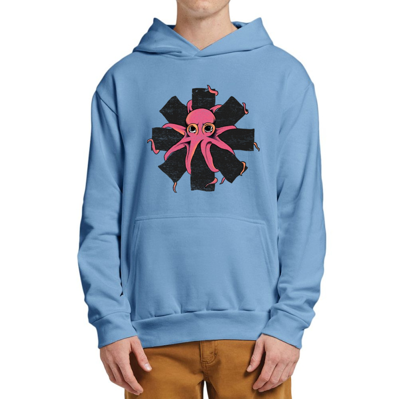 Red Octopus Vintage Urban Pullover Hoodie | Artistshot