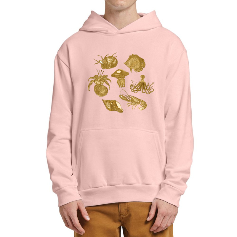 Golden Crustaceancore Urban Pullover Hoodie | Artistshot