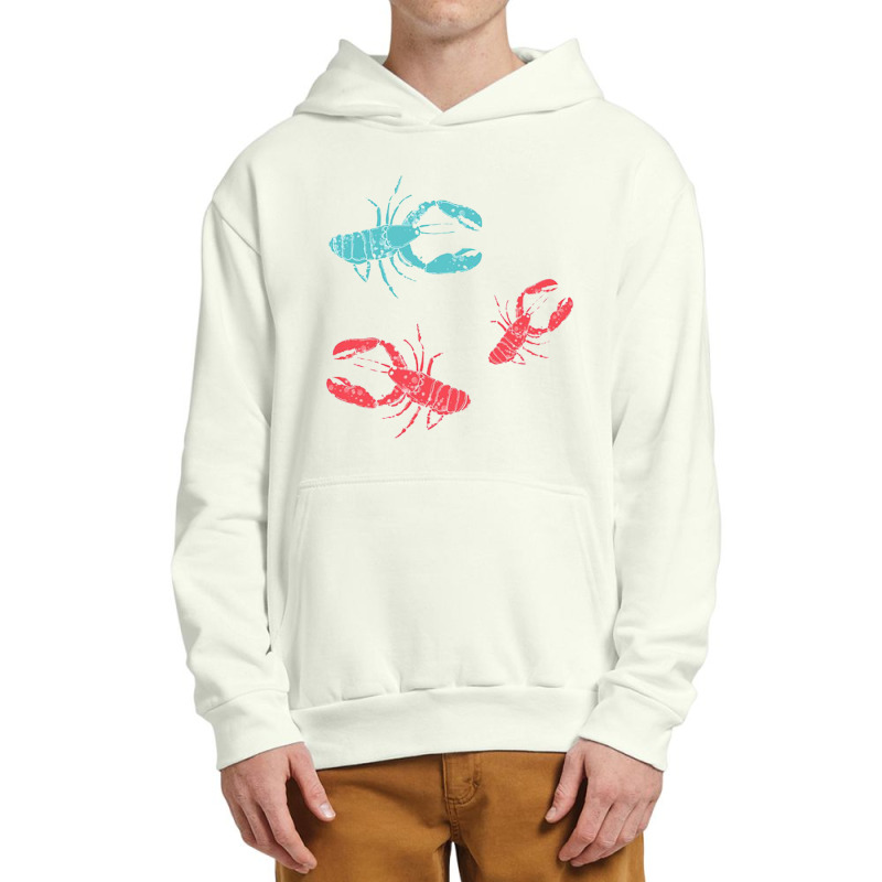 Lobsters Crustacean Core Urban Pullover Hoodie | Artistshot