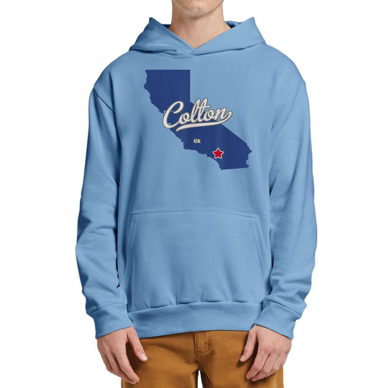 Colton California Ca Map T Shirt Urban Pullover Hoodie | Artistshot