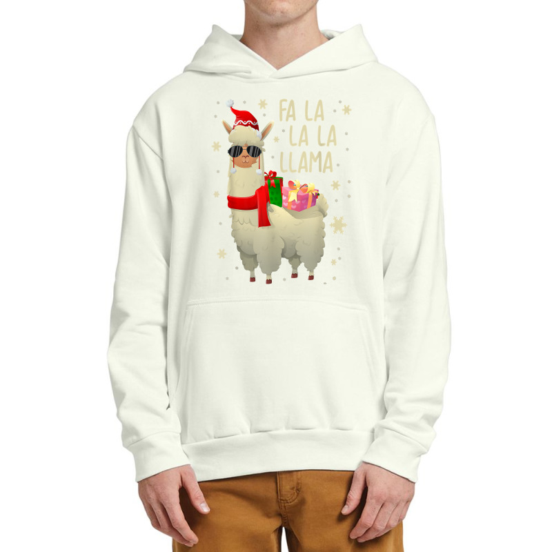 Fa La La Llama   Funny Falala Llama Christmas T Shirt Urban Pullover Hoodie | Artistshot