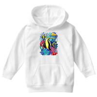 Angel Fish And Clown Fish Youth Hoodie | Artistshot