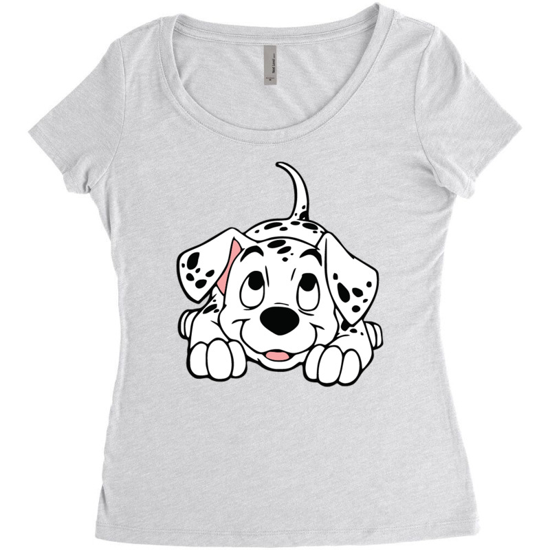 Dalmatian Women's Triblend Scoop T-shirt by kisakisa | Artistshot