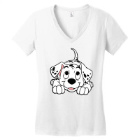 Dalmatian Women's V-neck T-shirt | Artistshot