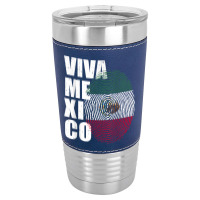 Viva Mexico, It's In My Dna Mexican Fingerprint Independance T Shirt Leatherette Tumbler | Artistshot