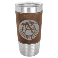 Crass - Anarchy And Peace Premium Leatherette Tumbler | Artistshot