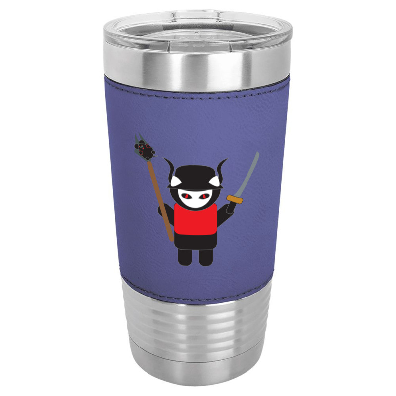 Samurai Kitty Cat Leatherette Tumbler | Artistshot