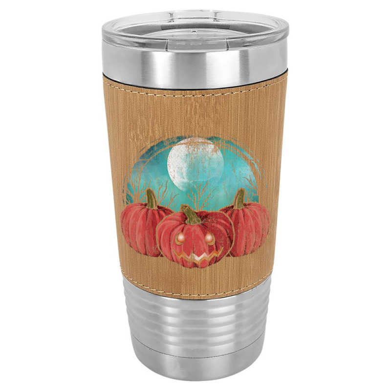 Spooky Jack O Lantern Halloween Costume Full Moon Pumpkin Leatherette Tumbler | Artistshot