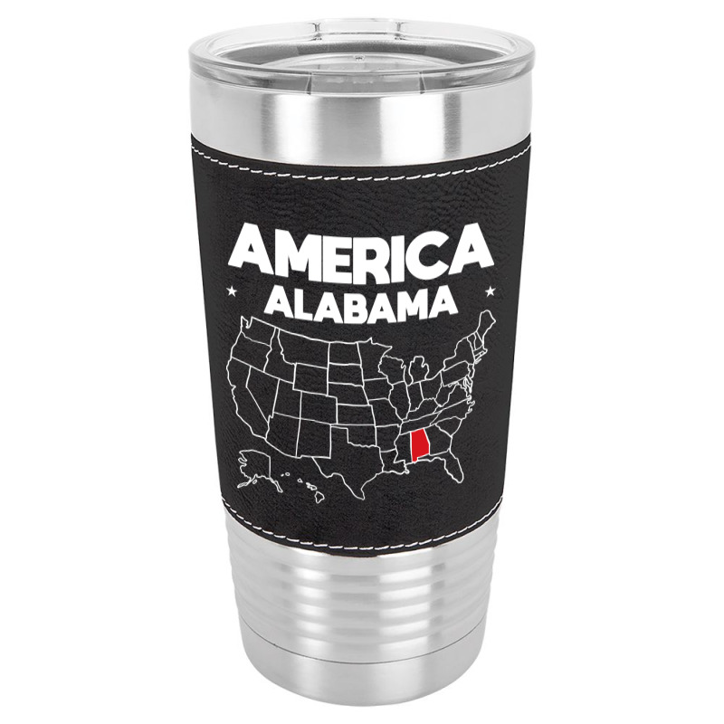 Usa Alabama, Usa Alabama Vintage, Usa Alabama Art, Usa Alabama Paintin Leatherette Tumbler | Artistshot