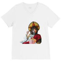 Killing Eve, Villanelle,jodie Comer,villanelle Jesus,drag,drag King,po V-neck Tee | Artistshot