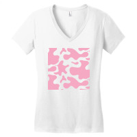 Strawberry Cow Women's V-neck T-shirt | Artistshot