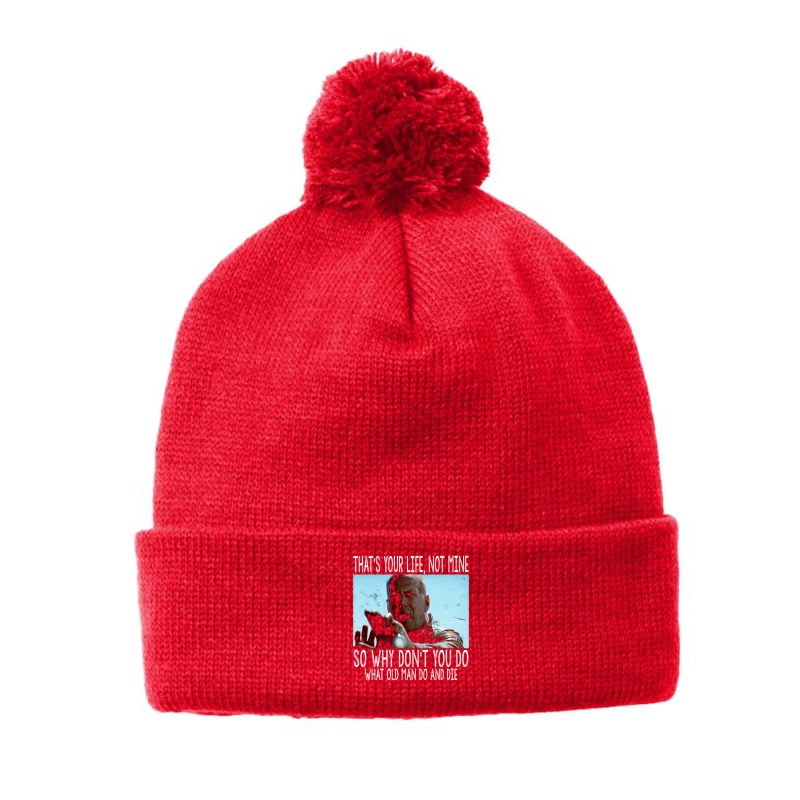 Vintage Graphic Action Movie Character Gifts Men Pom Pom Beanie by Slavany | Artistshot