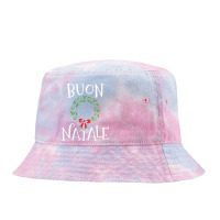 Buon Natale Christmas T Shirt Italy Italian Merry Xmas Tie Dyed Bucket Hat | Artistshot