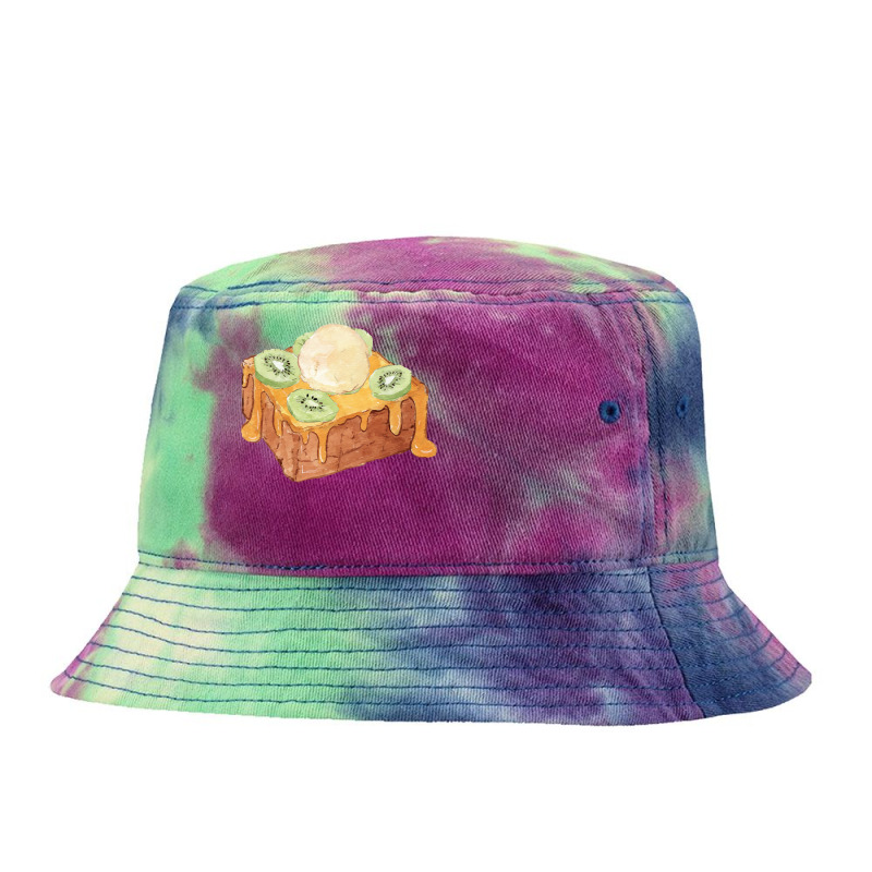 Brick Toast Bread Lover T  Shirt Honey Bread Brick Toast Topped With K Tie Dyed Bucket Hat by thymeartiste | Artistshot