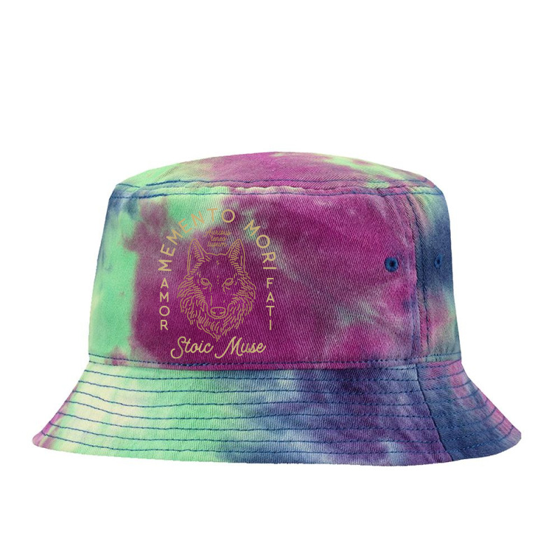 Auribus Teneo Lupum Memento Mori Amor Fati Wolf Graphic T Shirt Tie Dyed Bucket Hat by erisseby | Artistshot