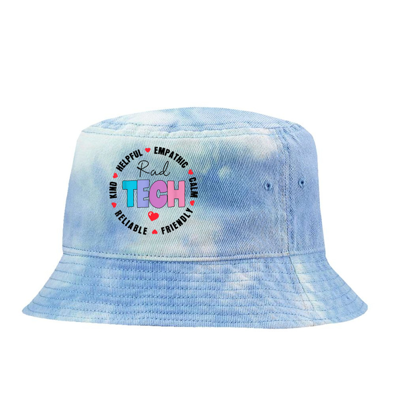 Funny Radiologic Technologist Radiology X Ray Rad Tech T Shirt Tie Dyed Bucket Hat by kalaiahfry | Artistshot