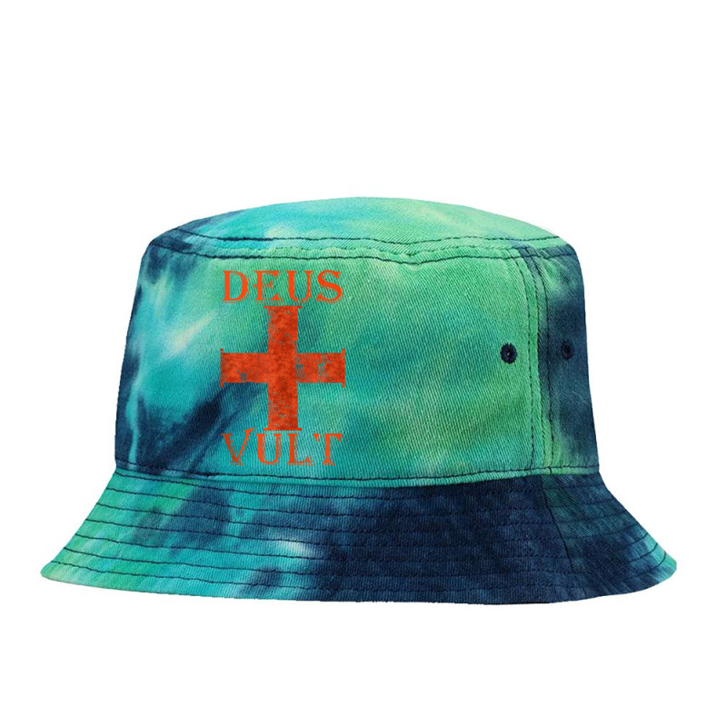 Mens Deus Vult Crusade Medieval Cross Templar Knighthood Tank Top Tie Dyed Bucket Hat | Artistshot