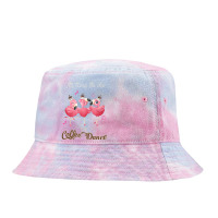 Flamingo Flamingo It's Time To Do The Coffee Dance Tie Dyed Bucket Hat | Artistshot