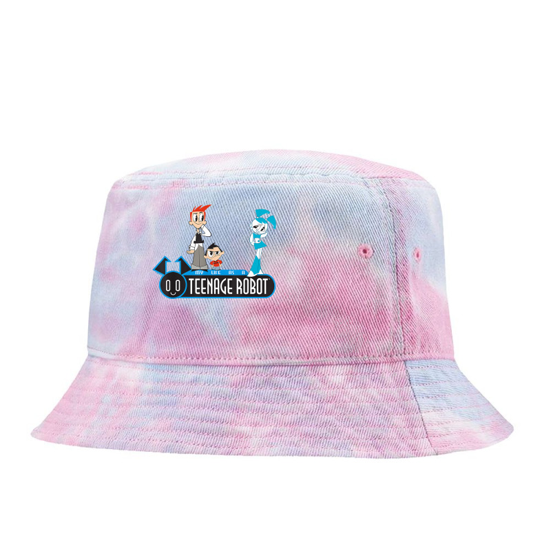 My Life As A Teenage Robot Brad, Tuck And Jenny T Shirt Tie Dyed Bucket Hat by hutchisongruda | Artistshot