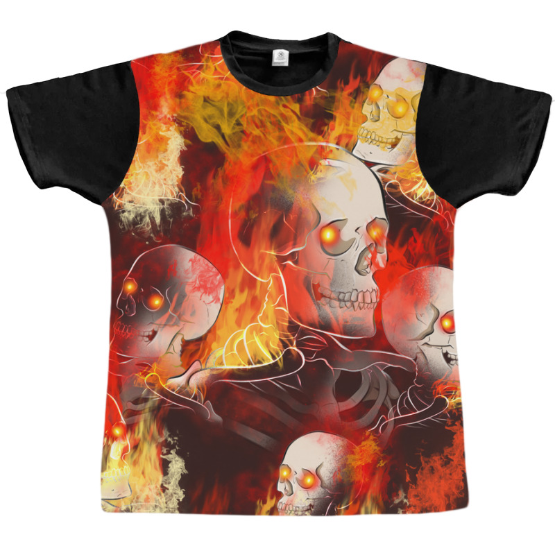 Melted Skull Graphic T-shirt by Oma's Magic World | Artistshot