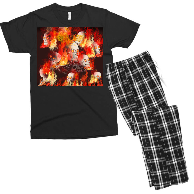 Melted Skull Men's T-shirt Pajama Set by Oma's Magic World | Artistshot