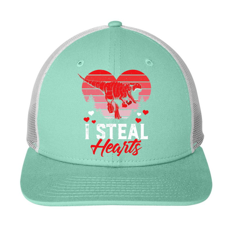 I Steal Hearts Tshirt Valentines Day Dinosaur Boys Kid (19) Snapback Trucker Cap | Artistshot