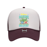 Future Marine Biologist Ocean Life Marine Biology Student Foam Trucker Hat | Artistshot