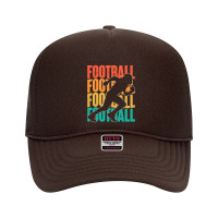 Retro Vintage American Football Season Party Footballer Foam Trucker Hat | Artistshot