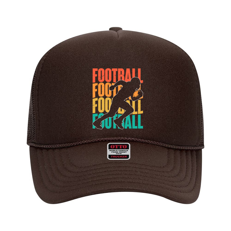 Retro Vintage American Football Season Party Footballer Foam Trucker Hat by pester | Artistshot