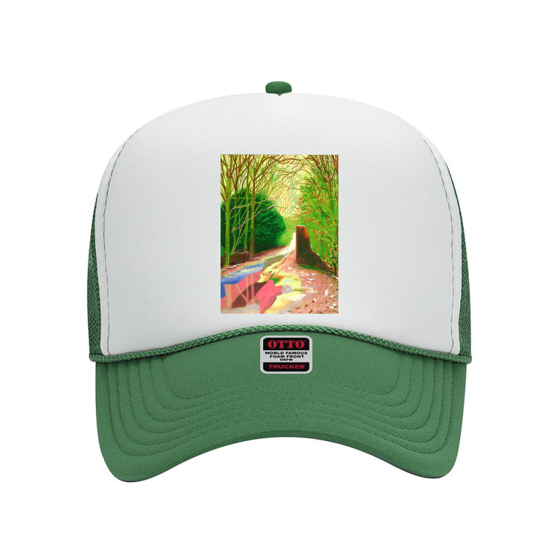 David Hockney The Arrival Of Spring Foam Trucker Hat by fishd47 | Artistshot