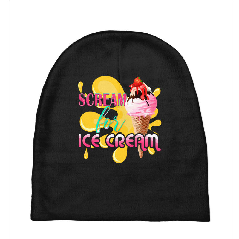 Scream For Ice Cream Baby Beanies by GoMarket Tees | Artistshot