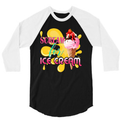 scream for ice cream 3/4 Sleeve Shirt | Artistshot