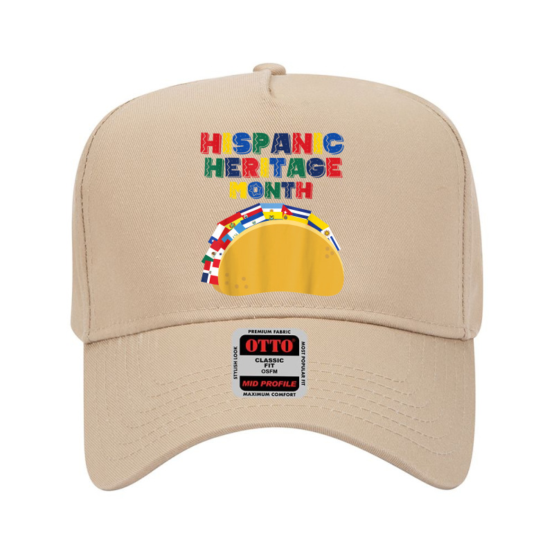 Hispanic Heritage Month Funny Tacos Latin American Countries Adjustable Baseball Cap by RandiCrystalGraber | Artistshot