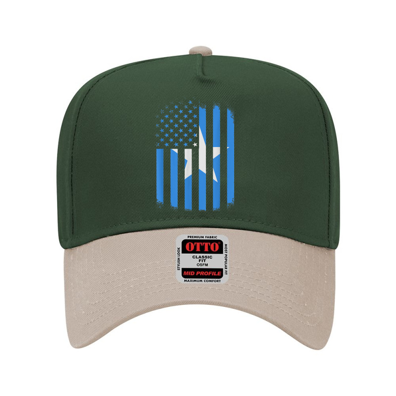 Somalia And America Combined Flag T Shirt Adjustable Baseball Cap by cm-arts | Artistshot