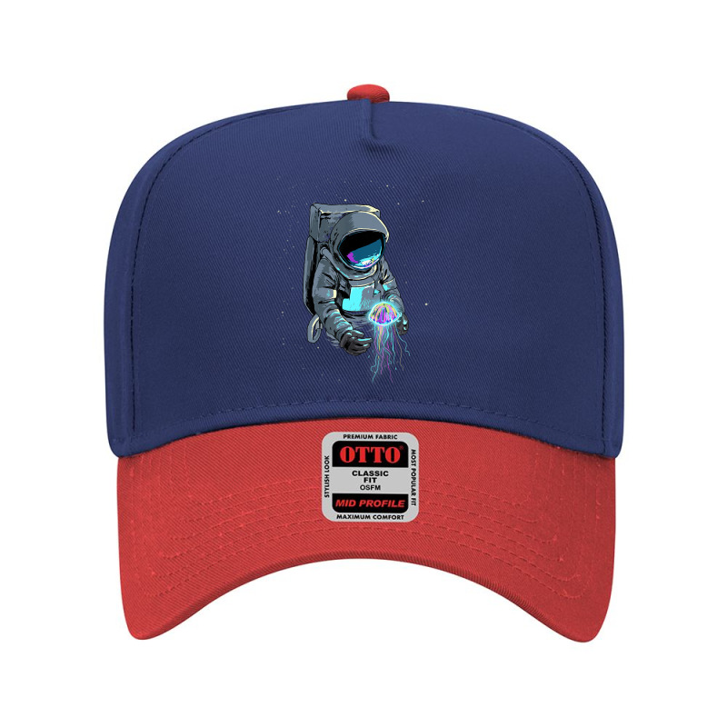 Space Jelly Fish Astronaut Science Galaxy Spaceman Cosmonaut Adjustable Baseball Cap | Artistshot