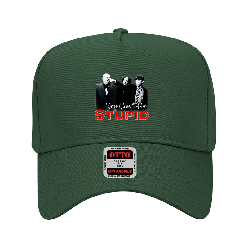 Tts- The Three Stooges You Can't Fix Stupid Adjustable Baseball Cap by atereabag | Artistshot