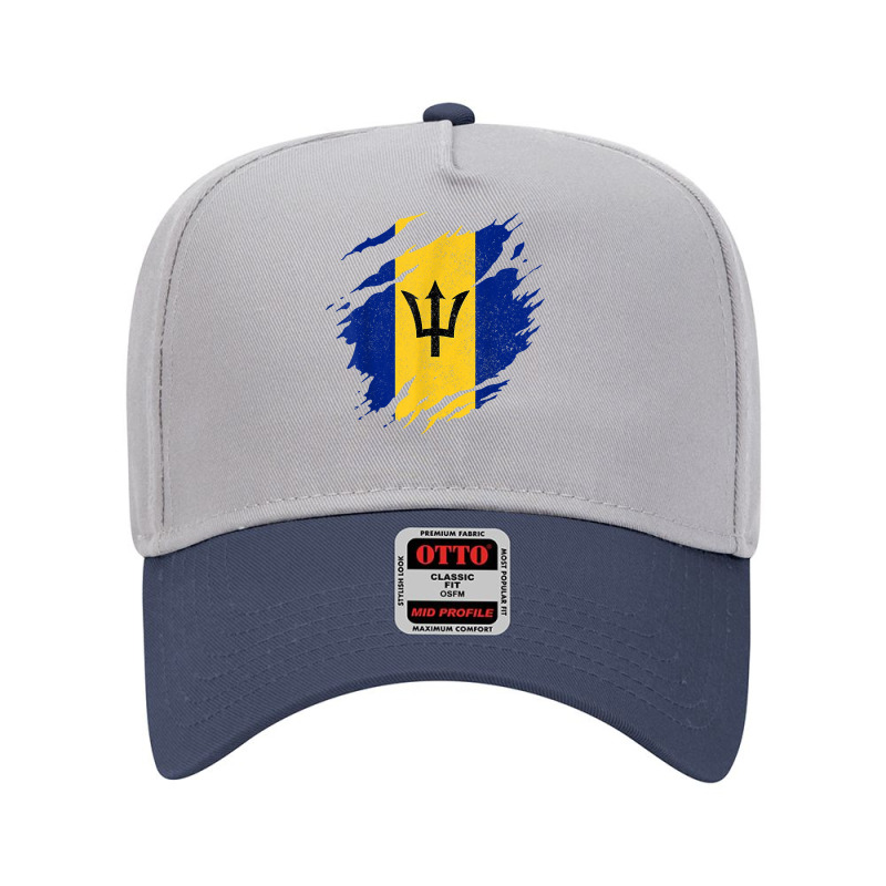 Barbados Flag Barbadian Pride Vintage Barbados Adjustable Baseball Cap by pennyWelborn | Artistshot