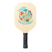 Future Marine Biologist Ocean Life Drawing Whale Octopus Pickleball Paddle | Artistshot