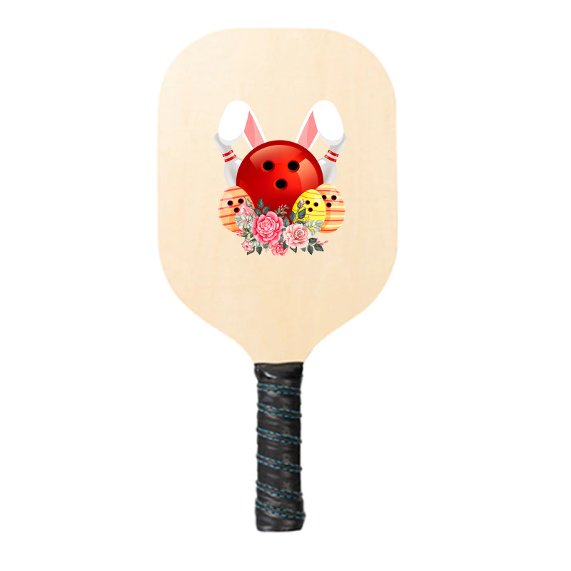 Bowling Easter Bunny Egg 2020 Rabbit Flowers Pascha Bowler Pickleball Paddle by Haley1989 | Artistshot