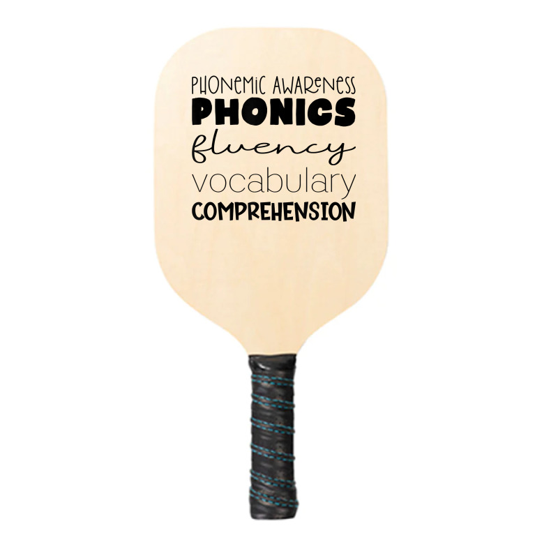 Phonemic Awareness Phonics Fluency Vocab Comprehension T Shirt Pickleball Paddle | Artistshot