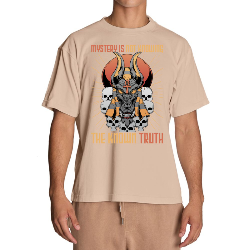 Pharaohs   Mystery Is Not Knowing The Known Truth   Anubis Sweatshirt Urban Heavy T-shirt by vacheu | Artistshot