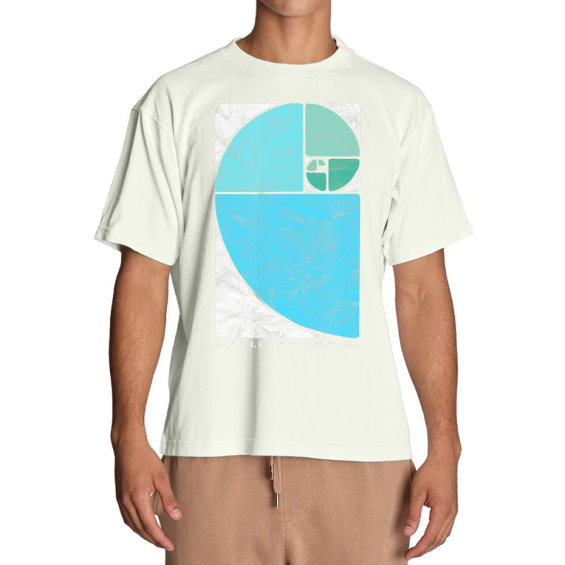 Vintage Fibonacci Sequence Golden Ratio Spiral Numbers Urban Heavy T-shirt by cm-arts | Artistshot